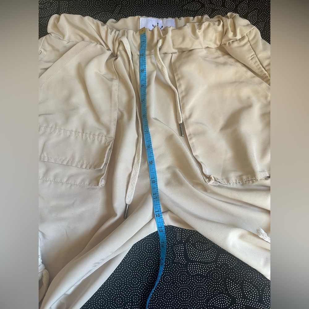 WHOISJACOV Cargo Pants Tan Travis Scott Men’s XL Street Wear Urban Preppy - Picture 7 of 13